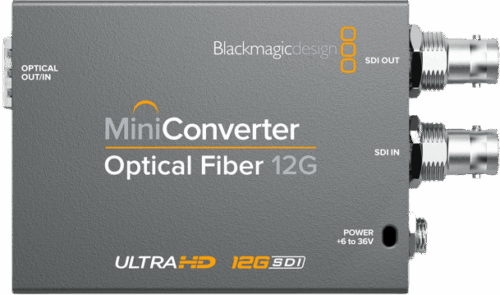 Blackmagic Mini Converter Optical Fiber 12G